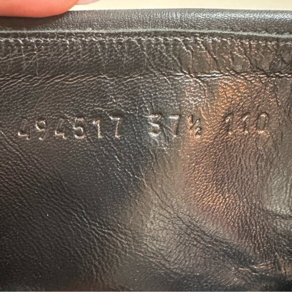 Authentic Gucci Leather Chelsea Boots | Size 7.5 | Logo Embossed - Picture 7 of 16